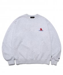 L.C SMALL STILL CUT CREWNECK LIGHT GRAY