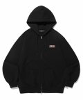 SMALL KIDS BOX  LOGO HOODIE ZIP UP BLACK