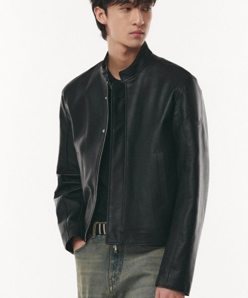 MUSINSA | ドフジェーソン Vegan Leather Shield Jacket