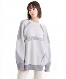 PIECE RACING KNIT SWEATER (IVORY)