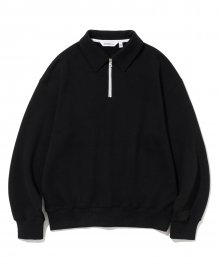 half zip up sweatshirts black