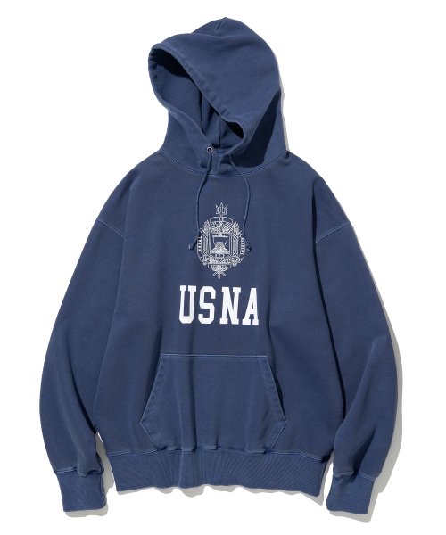 MUSINSA UNIFORM BRIDGE usna hoodie pigment navy