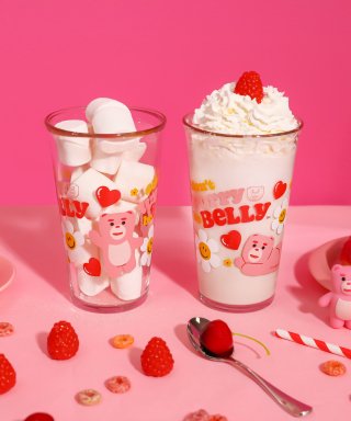 위글위글(WIGGLE WIGGLE) 벨리곰X위글위글 유리컵 2개 set