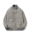 A-1 Leather  Jacket Turkish Metis Suede Natural Dying Finish (Silver)