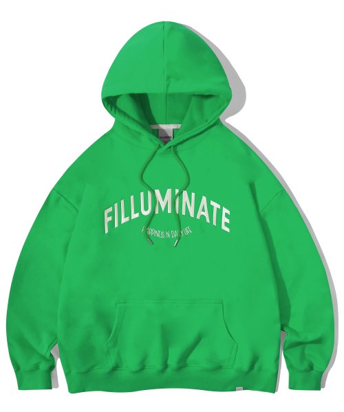 Loose Fit Hoodie - Light green - Men