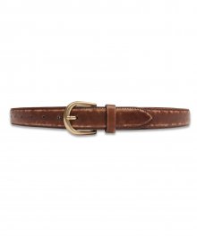 W.Vintage Cowhide Belt in Brown