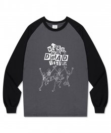 HAPPY SKELETON LS TEE CHARCOAL(MG2DSMT552A)