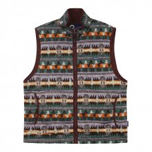 NORDIC PATTERN VEST GREEN_FP1WV02U