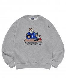 BULLDOGS CLASS ROOM CREWNECK GRAY