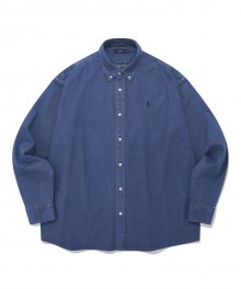 REGULAR FIT HERITAGE DAN DENIM SHIRT BLUE