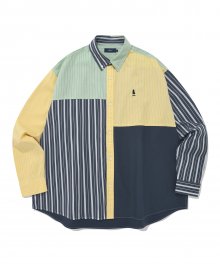 OVER FIT HERITAGE DAN MULTI STRIPE SHIRT