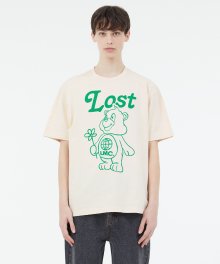 FLOWER BEAR TEE cream