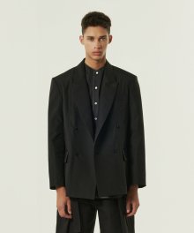 C/N twill double breasted Black