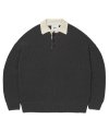 Heavy Cotton Rugby Knit Charcoal