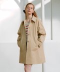 SINGLE BUTTON TRENCH COAT BEIGE