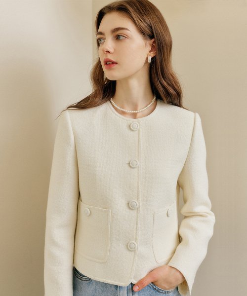 룩캐스트(LOOKAST) 미카 트위드 자켓 / MICCA TWEED JACKET_3colors - 148,200 | 무신사