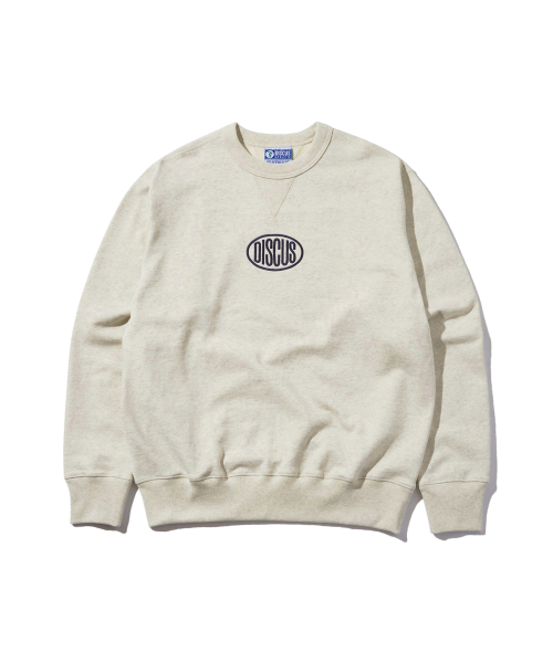 Свитшот Heavy Regular Fit с овальным лого Oatmeal