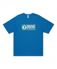슈퍼 헤비웨이트 레귤러 핏 박스 로고 티셔츠 블루
