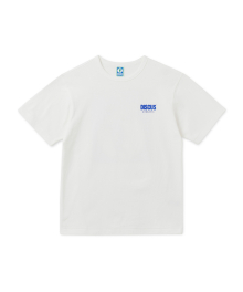 슈퍼 헤비웨이트 레귤러 핏 빈티지 로고 티셔츠 오프 화이트