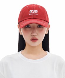 939 STITCHED 6-PANEL CAP (RED)