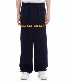 BASIC LOGO SWEAT PANTS (NAVY)