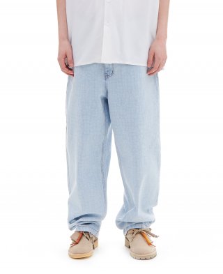 아카이브 볼드(ARCHIVE BOLD) CROCODILE PATTERN DENIM PANTS (LIGHT BLUE) 상품 이미지