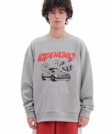 RED MOSS GANG SWEAT SHIRTS (GRAY)