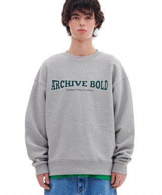 아카이브 볼드(ARCHIVE BOLD) AB FANWISE SWEAT SHIRTS (GRAY) 상품 이미지