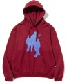 3 People Pullover Hood - Red