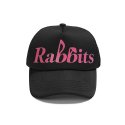 엑스트라오디너리(EXTRAORDINARY) RABBITS TRUCKER CAP  BLACK