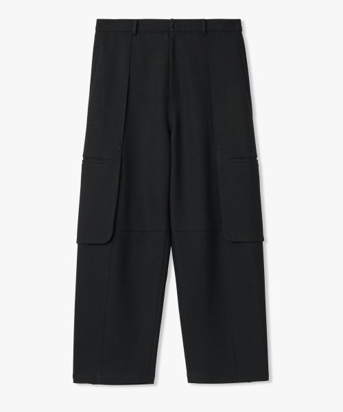 Широкие карго с одной складкой - Black