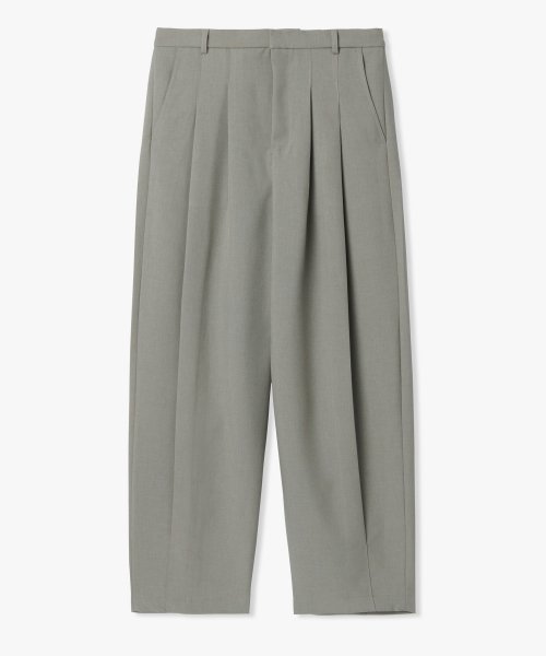 Брюки полубананы с защипами - Khaki Grey