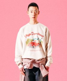FLOWER DELIVERY CREWNECK OATMEAL