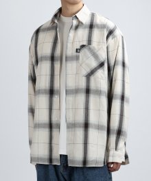 Weave Check Balloon Shirts (Base.Cream)