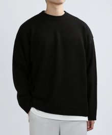 Daily 7G Over Knit (Black)