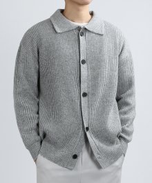 Viscose Cardigan Jacket (Gray)