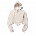 CORSET HOODIE ZIP-UP  BEIGE