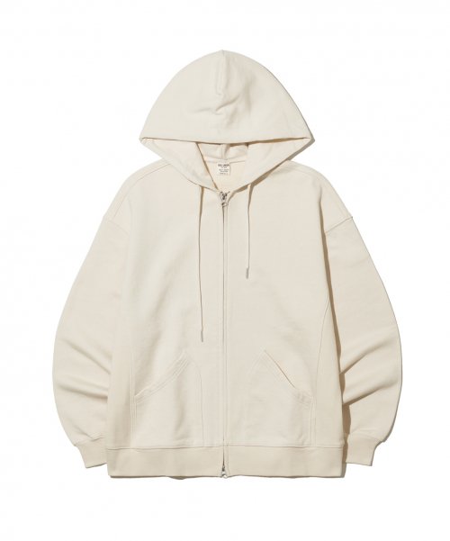 MUSINSA | BIG UNION 89LINE ZIP UP HOODIE / IVORY