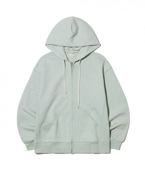 89LINE ZIP UP HOODIE мятный