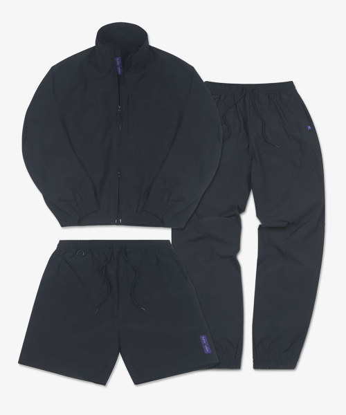 Ветровка костюм 2-piece (черный)