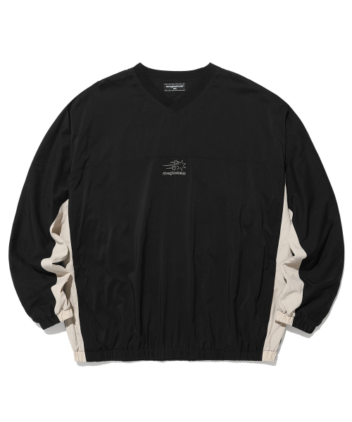 나이스고스트클럽(NICEGHOSTCLUB) 3STAR PULLOVER JACKET_BLACK