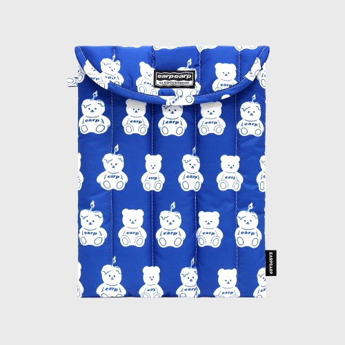 LITTLE FACO PATTERN-BLUE(11인치 패딩파우치)