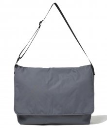 Nylon Messenger Bag Charcoal