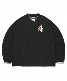 SL Logo Woven Pullover Black