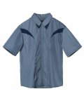 Narbe Half Shirt - Blue Grey