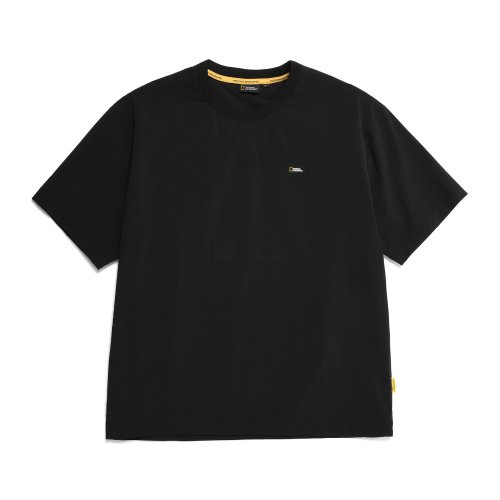 내셔널지오그래픽(NATIONALGEOGRAPHIC) N232UTS060 아델리 경량 우븐 스트레치 스몰 로고 반팔 티셔츠 CARBON BLACK - 89,000 | 무신사... 