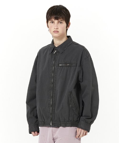 DYED CUT OFF BLOUSON CHARCOAL (VH2DSUB940A)