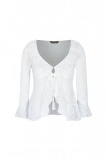 DAHLIA CARDIGAN white