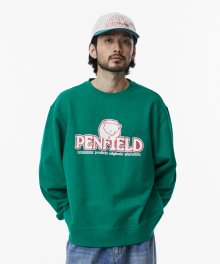 P-BEAR SWEATSHIRTS SOLID GREEN_FP1KM42U