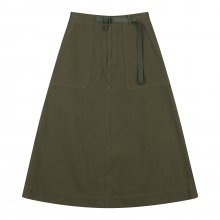 BELTED FATIGUE SKIRT KHAKI_FP1KS01F